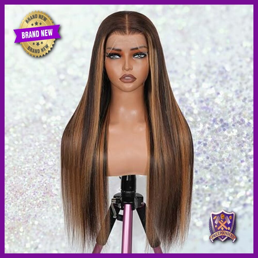13x6 Full Frontal HD Lace Wig Human Hair 200 Density 26 Inch Straight